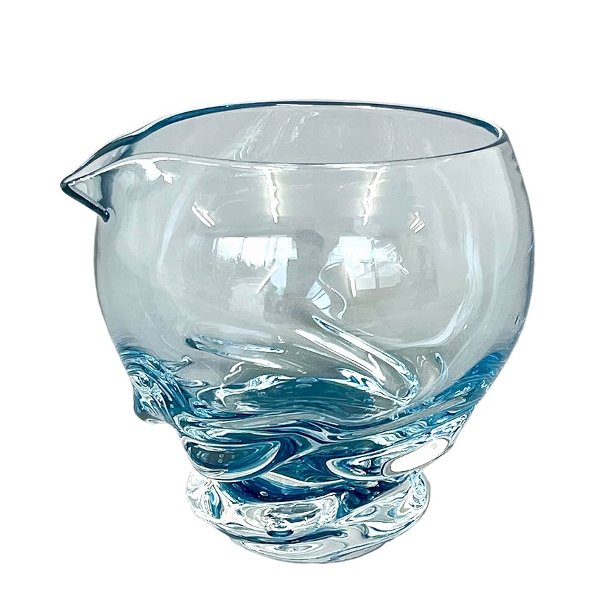 能登島ガラス　器 Amazon.co.jp: 能登藍-NOTO BLUE- 流 片口 能登島ガラス工房