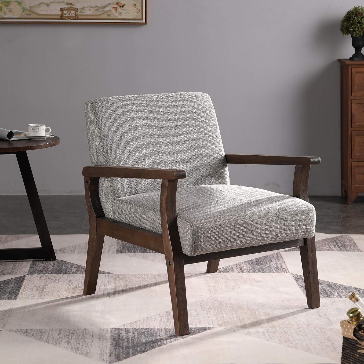 Cimoo Upholstered New Product New Type Armchair Recliner Mid Modern Accent Co Century