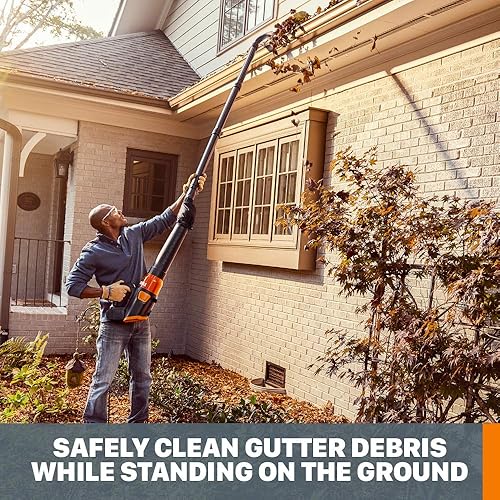 Miniatura 10 de Worx Soplador de hojas eléctrico 3 en 1 con cable de 12 amperios - WG518 y WA40542 LeafPro Sistema universal de recolección de hojas para todas las