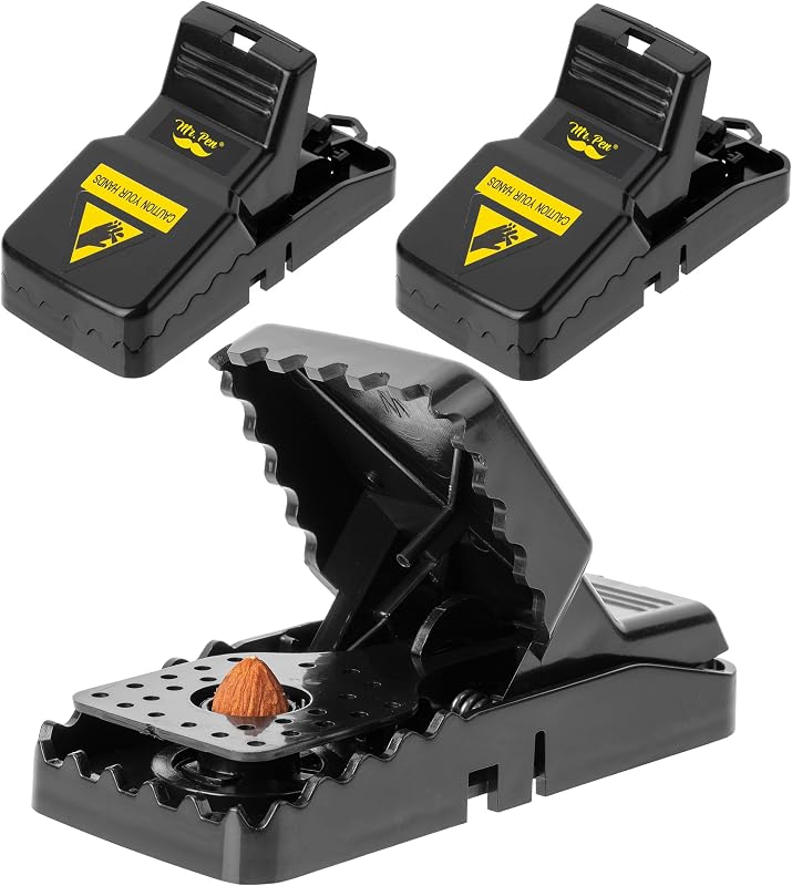 Mr. Pen- Mouse Traps Indoor for Home, 3 Pack | Mice Traps for House Indoor and Outdoor, Reusable Mouse Traps Outdoor, Mouse Snap Trap, Snap Traps for Mice Trap