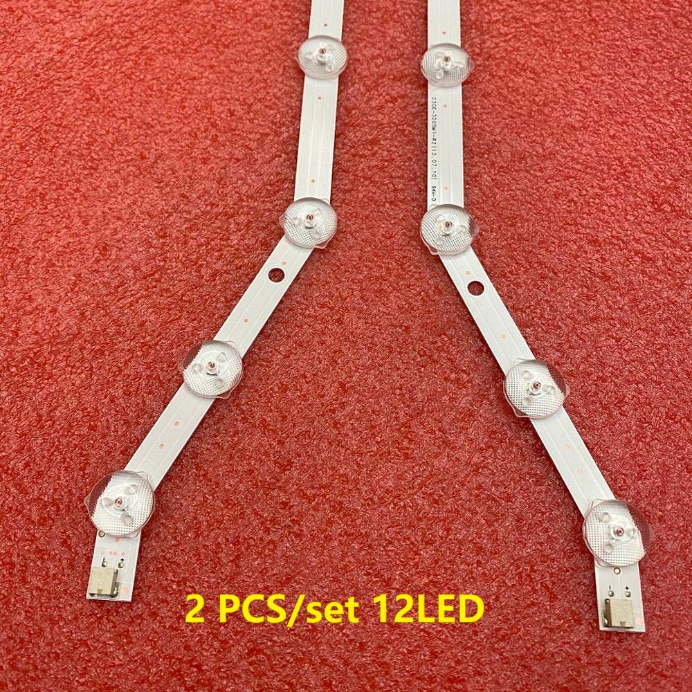Bande de rétroéclairage LED 12 LED for Samsung UE32EH5037 UE32H5303 UE32EH5005 UE32EH5000 UE32EH5007 UE32EH5020 UE32EH5030 D3GE-320SM1-R2(10pcs for 5 TV)