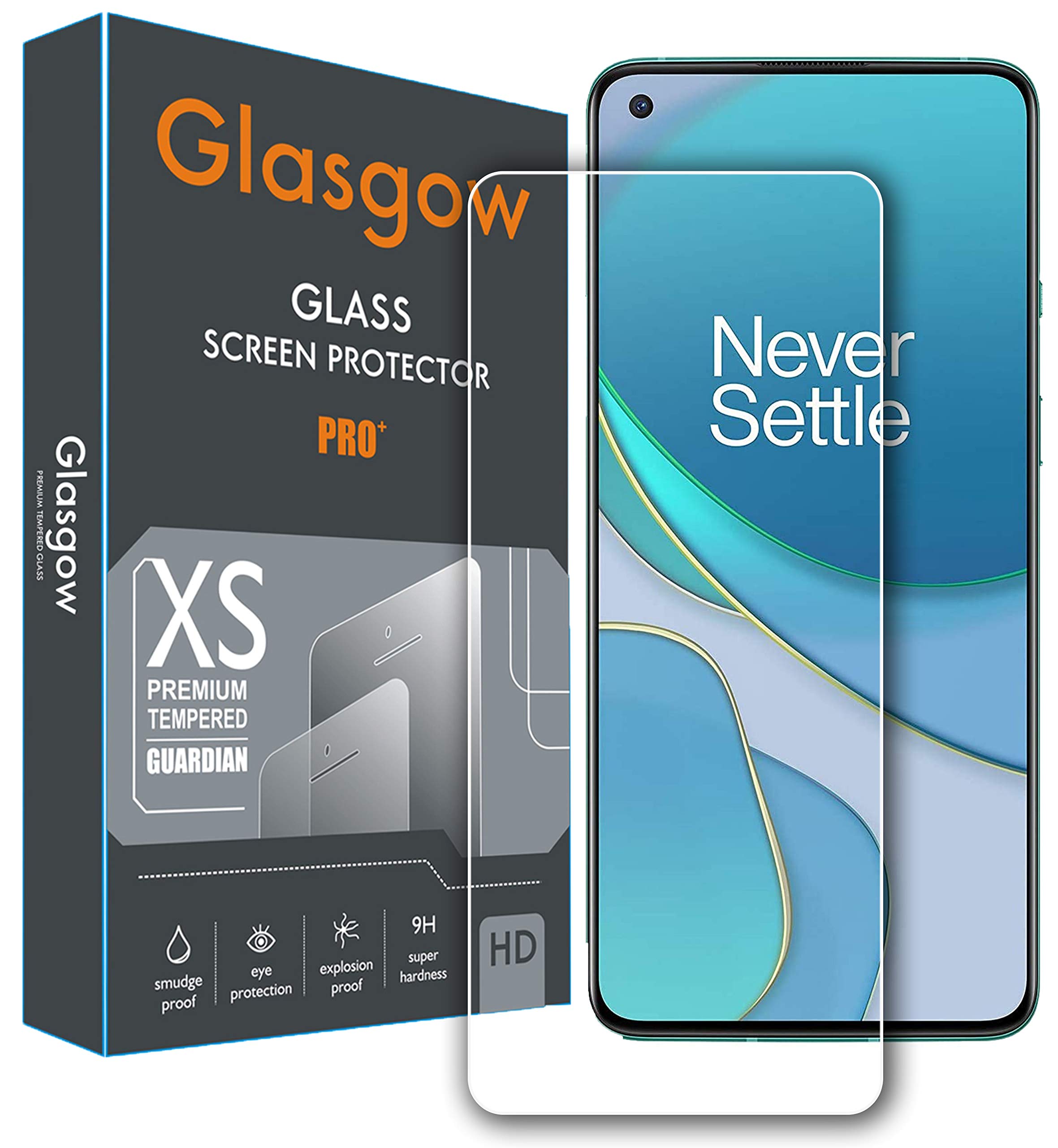 Glasgow Full Protection Tempered Glass for OnePlus 8T [Anti-Scratch] [Gorilla] [Free Cleaning Kit Included] (B08R66K1FC) Amazon Price History, Amazon Price Tracker