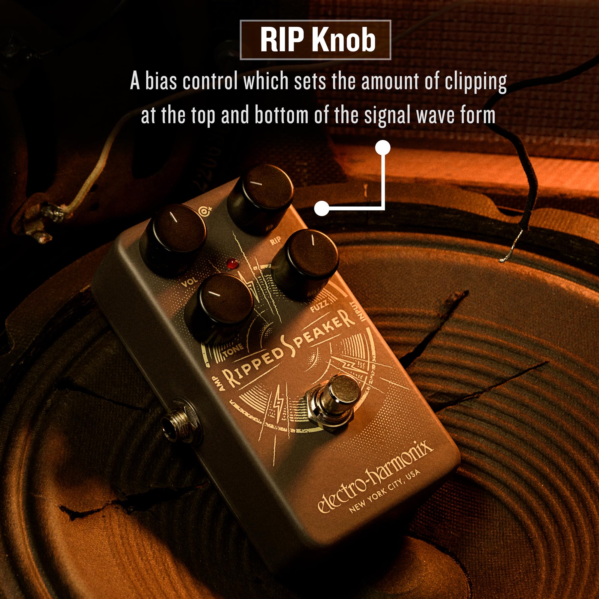 Electro Harmonix Ripped Speaker Fuzz - Distortion do gitar