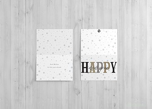 Miniatura 3 de Red Door Inspirations Tarjeta de felicitación de feliz año nuevo fabricada en los Estados Unidos moda feliz año nuevo