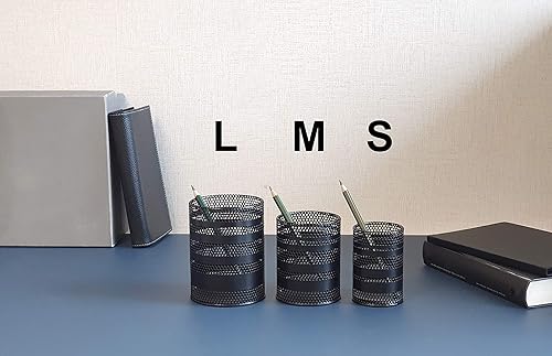 Miniatura 8 de Soporte para bolígrafo para escritorio, soporte de malla metálica para lápices, organizador de tazas, papelería de oficina, soporte para brochas de