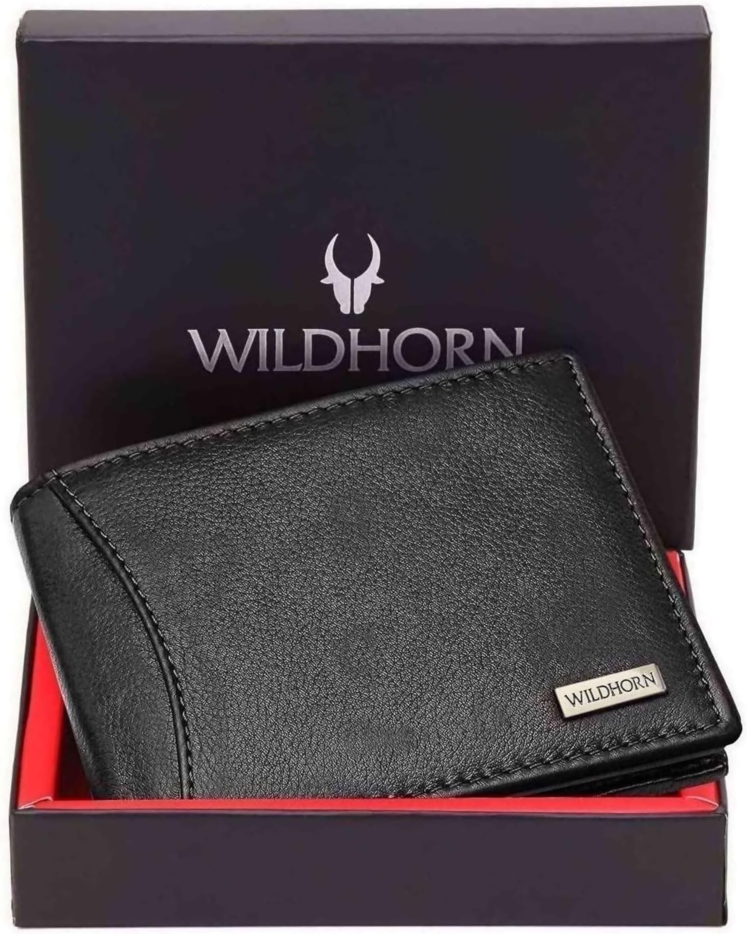Rfid Protected Leather Wallet For Men, Jade Black