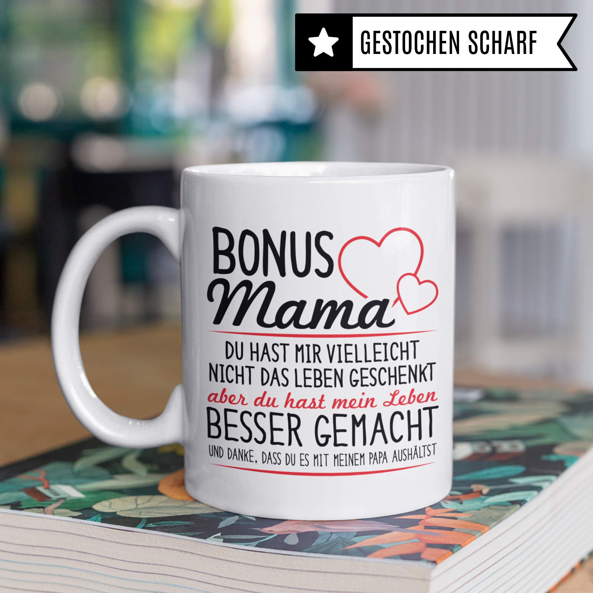 Tazza con scritta in lingua tedesca Das Leben hat mir dich Geschenkt Dich , idea regalo per mamma di cura, tazza da caffè, tazza da caffè, matrigna