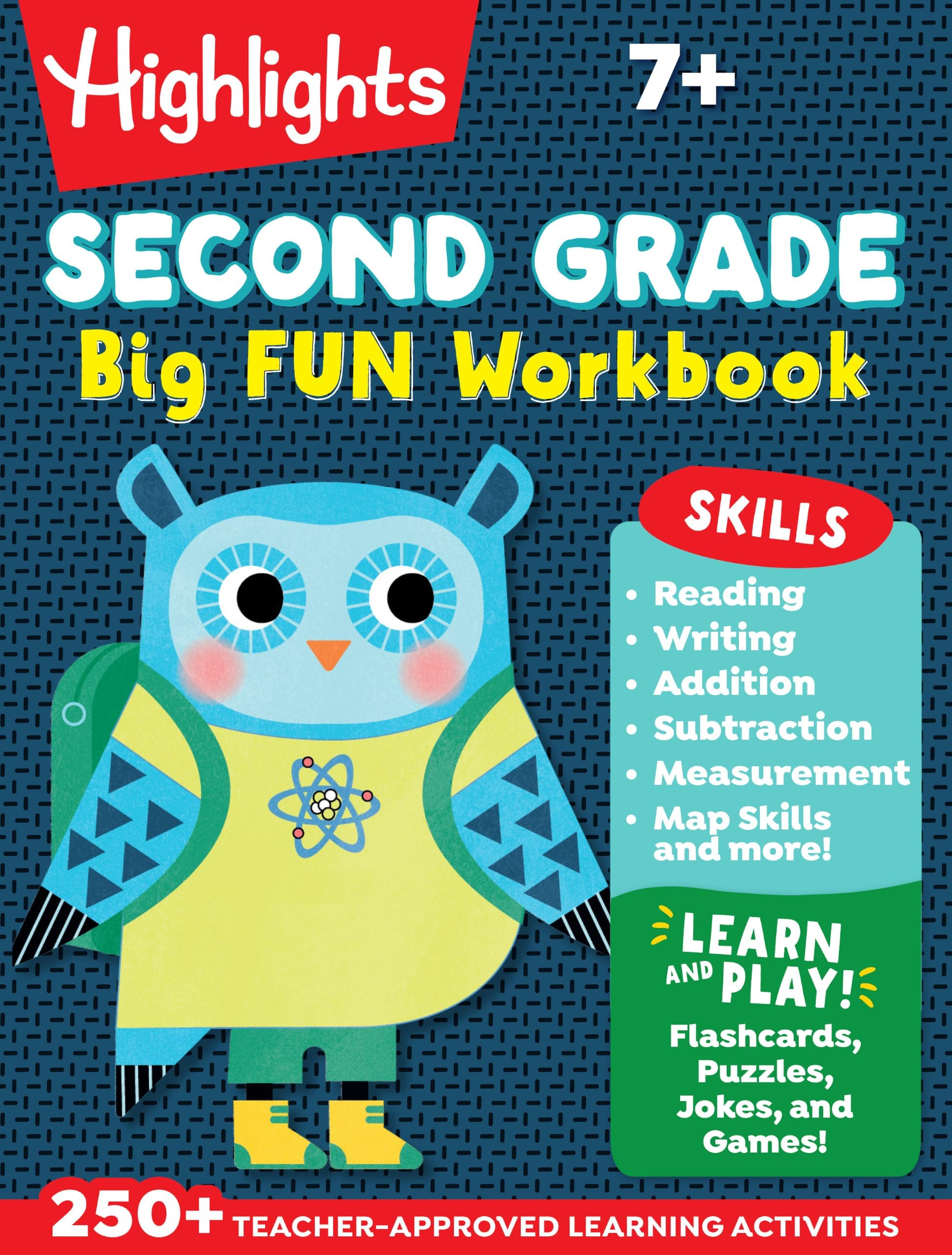 Second Grade Big Fun Workbook: 256-Page Skills Workbook for Grade 2, Language Arts, Math, Social Studies and More School Practice Activities