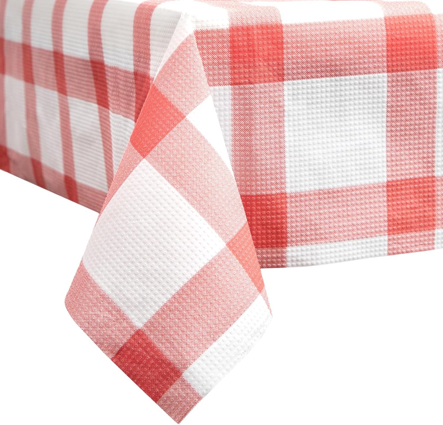 Qidordour 6 Pack Pink Checkered Tablecloth 140x275cm Degradable ...