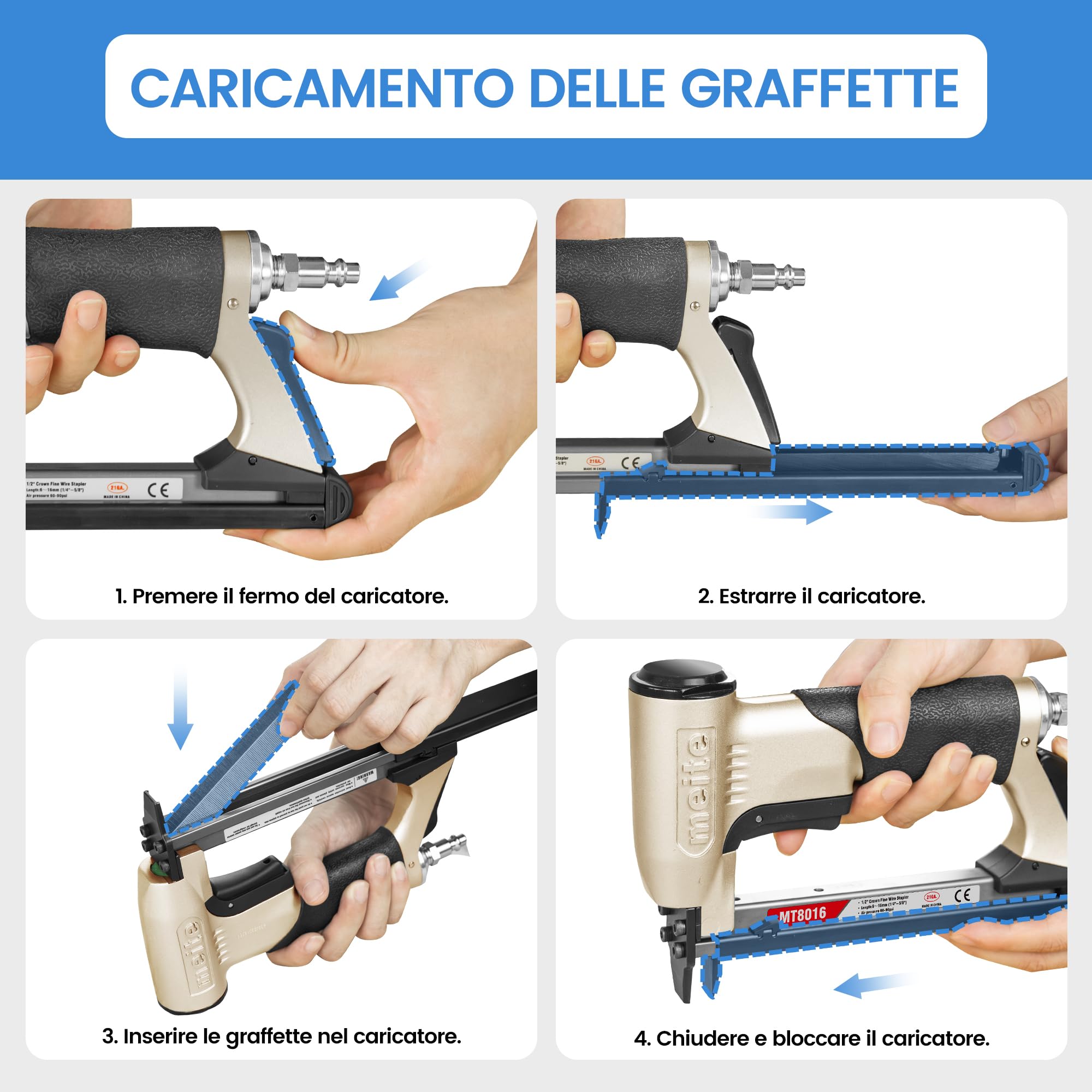 meite Graffette Type 80 da 10 mm, Punti Serie 80 Zincati per Pinzatrice – Ideali per Moquette, Tessuti da Divano, Pelle/Tessile, Sedili Auto e Falegnameria – 10.000 Pezzi