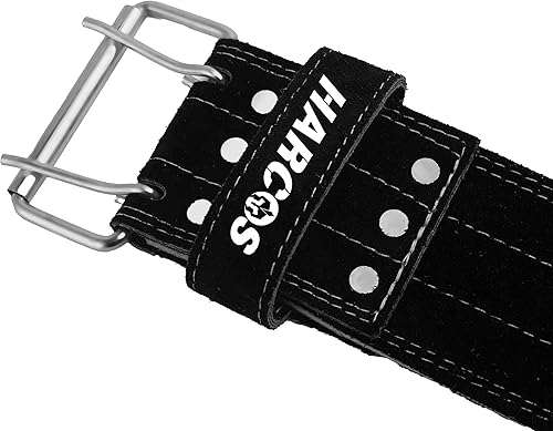 Miniatura 8 de Cinturón de cuero genuino irrompible, no desgarrable de 0.315 in, cinturón de gimnasio pesado para hombres y mujeres, cinturón de entrenamiento para