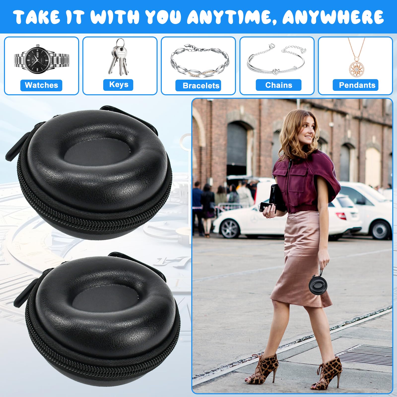 2 Pièces Étui De Protection Paravent Décoratif Montres Regarder Les