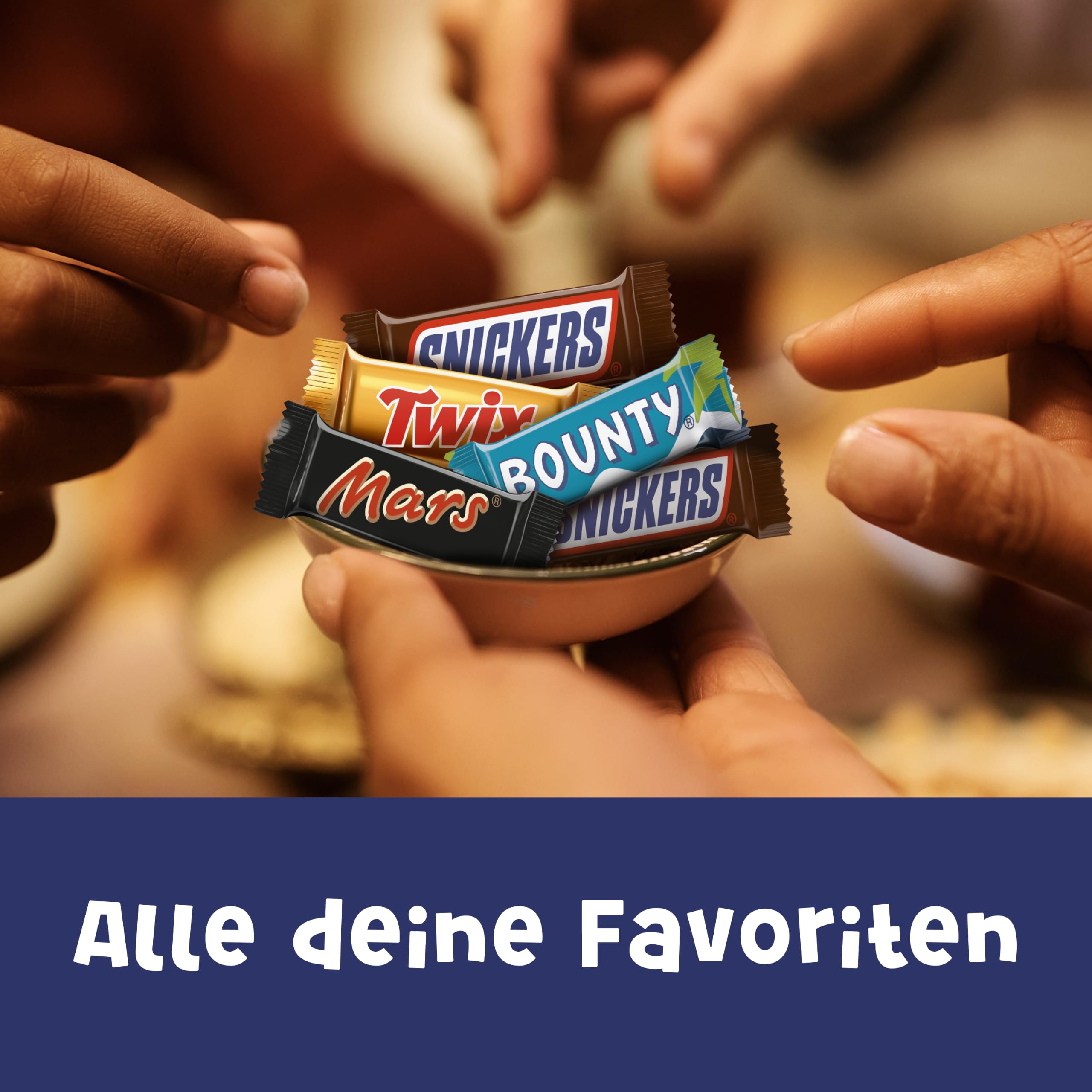 Miniatures Mix Schokolade, Mini-Schokoriegel Snacks, Großpackung, 3000g | Miniatures Schokoriegel-Mix mit Mars, Snickers, Bounty und Twix, perfekt zum Verschenken, für gesellige Momente und Partys