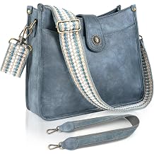 APHISON Crossbody Bags For Women Trendy, Vegan Leather Hobo Purse Shoulder Handbag Bucket Bag with 2 Strap