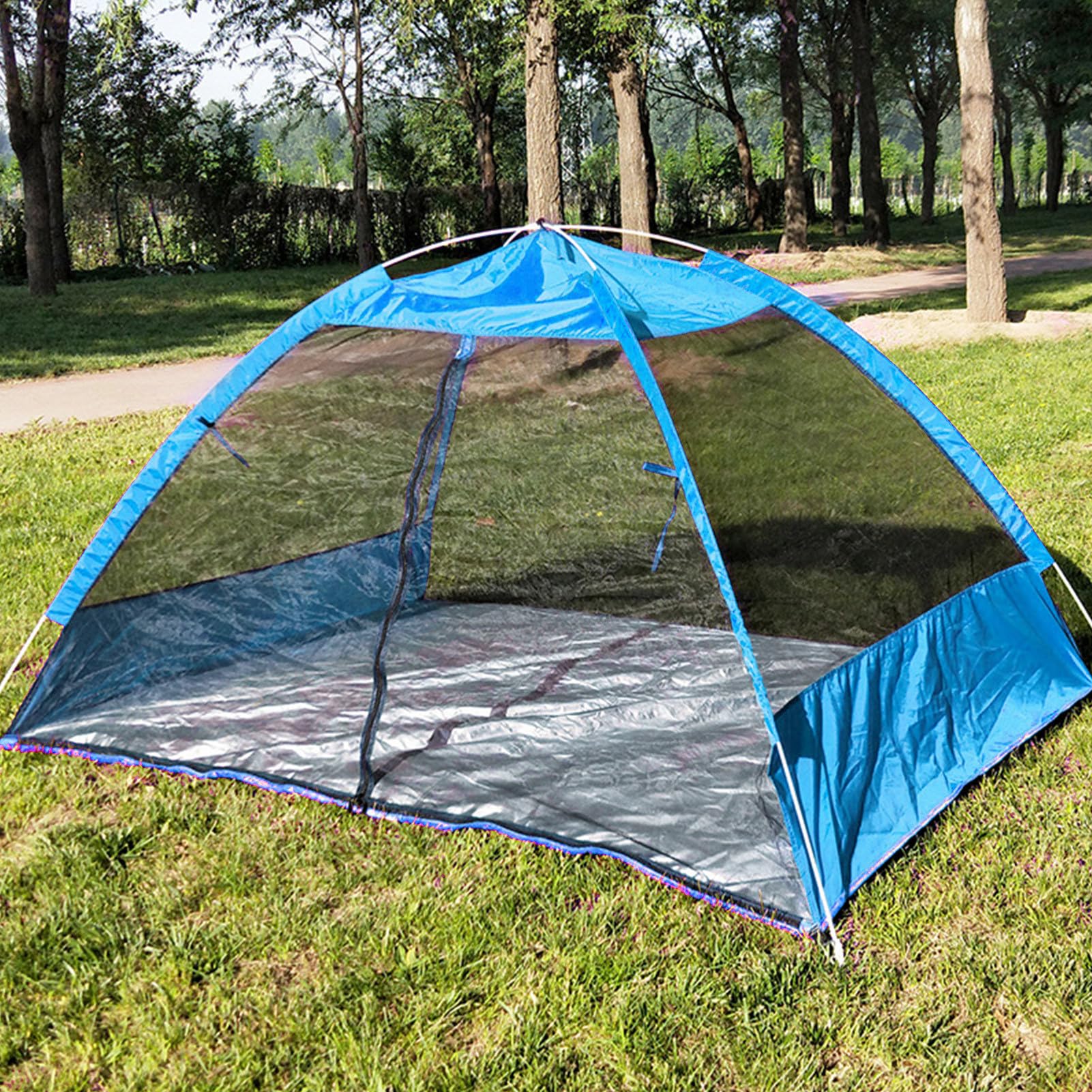 Abri de Plage UPF 50 de Plage Tente Extérieure | Brise-Portable Montage Facile Imperméable pour 3/4 Personnes Pique-nique Terrasse Pêche Camping Jardin Été Loisirs Familiaux