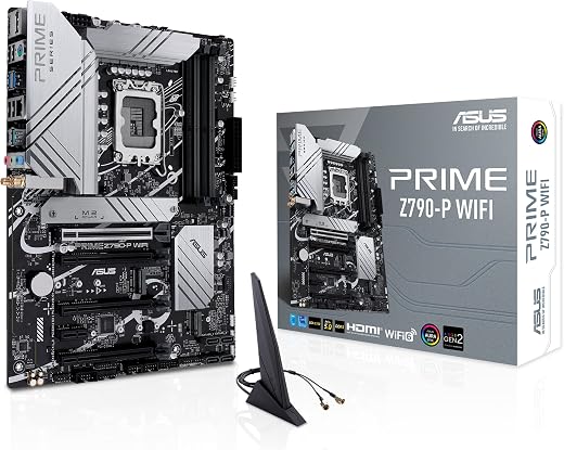 ASUS Prime Z790-P WiFi LGA 1700(Intel® 13th &12th Gen) ATX Motherboard (PCIe 5.0,DDR5,14+1 Power Stages,3X M.2,WiFi 6,Bluetooth v5.2,2.5Gb LAN,…