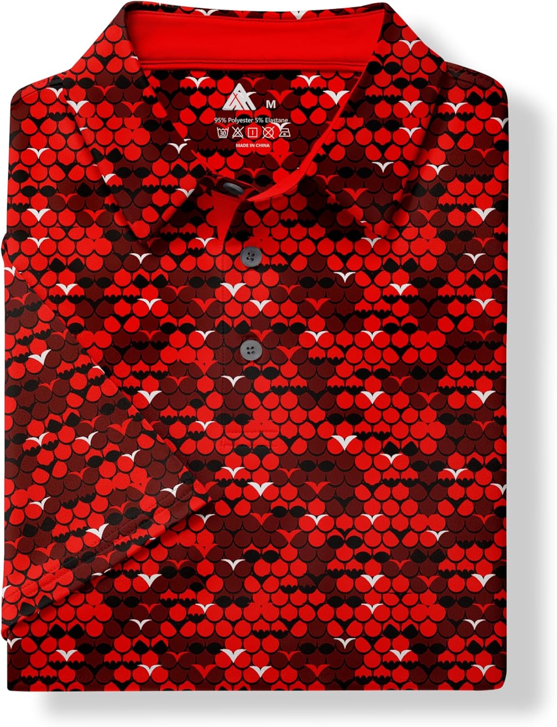 ZITY Mens Golf Shirt Short Sleeve Moisture Wicking Performance Daily Casual Print Patterns Collared Golf Polo Shirts for Men - Image 6