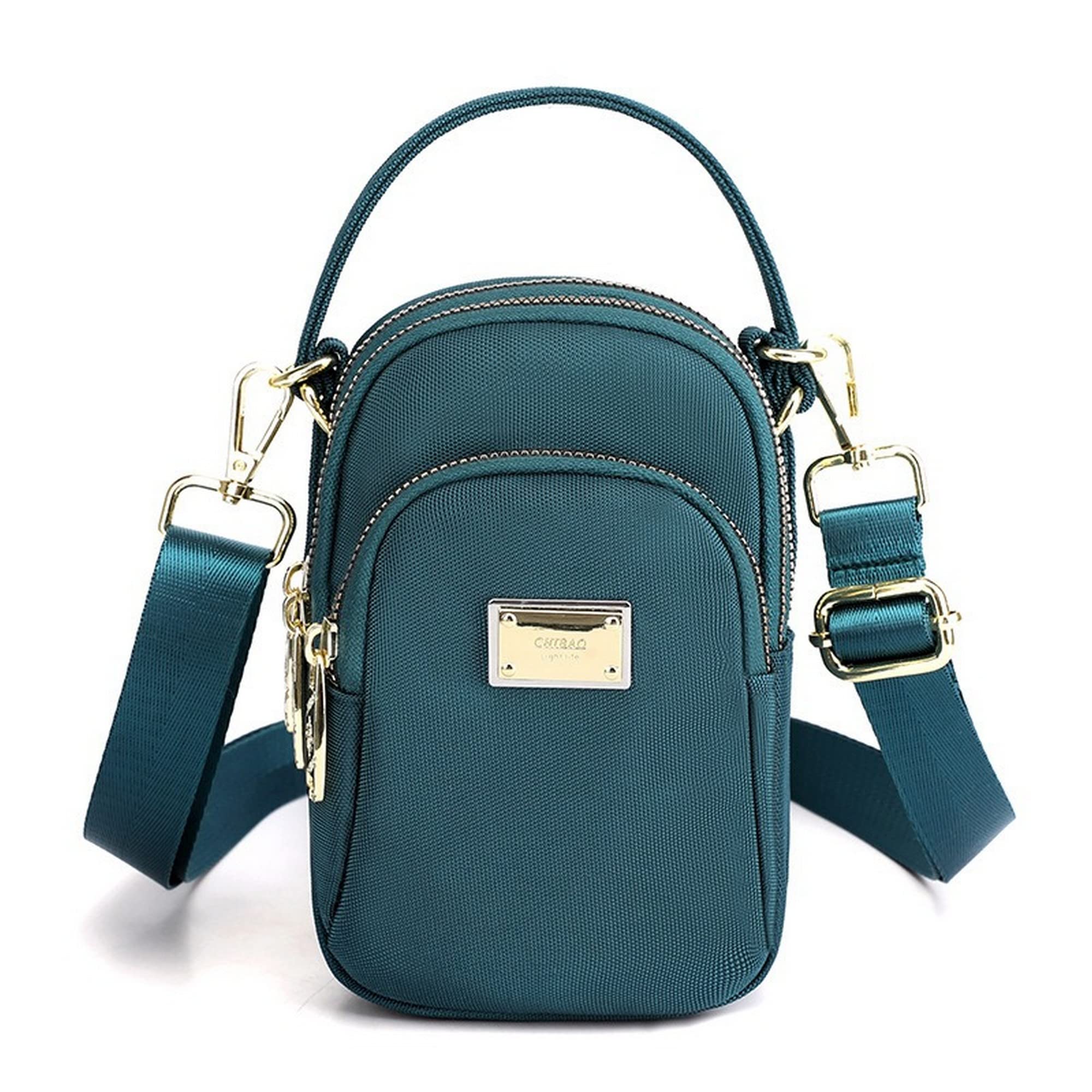 Diva Dale Womens Cross-Body Earphone Hole Mobile Phone Holder Sling Bag (Green) (B09T71ZYXJ) Amazon Price History, Amazon Price Tracker