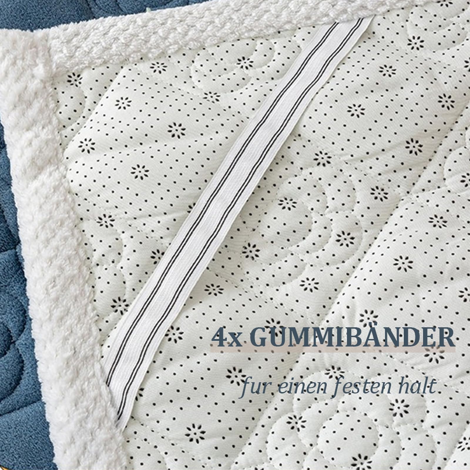 Matratzenschoner Fleece Mattress Protector 120 x 200 cm Gurt matratzenpolster, Atmungsaktiv und Geräuschlos, Ultraweiche Gebürstete Mikrofaser, Waschmaschinenfest Grau