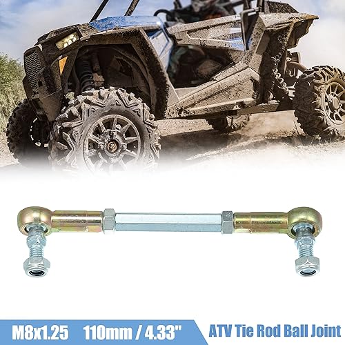 Miniatura 2 de X AUTOHAUX 2 unids M8 4.331 in dirección barra de acoplamiento rótula para 50cc 70cc 90cc 110cc 125cc 150cc 200cc 250cc ATV cuatro ruedas suspensión