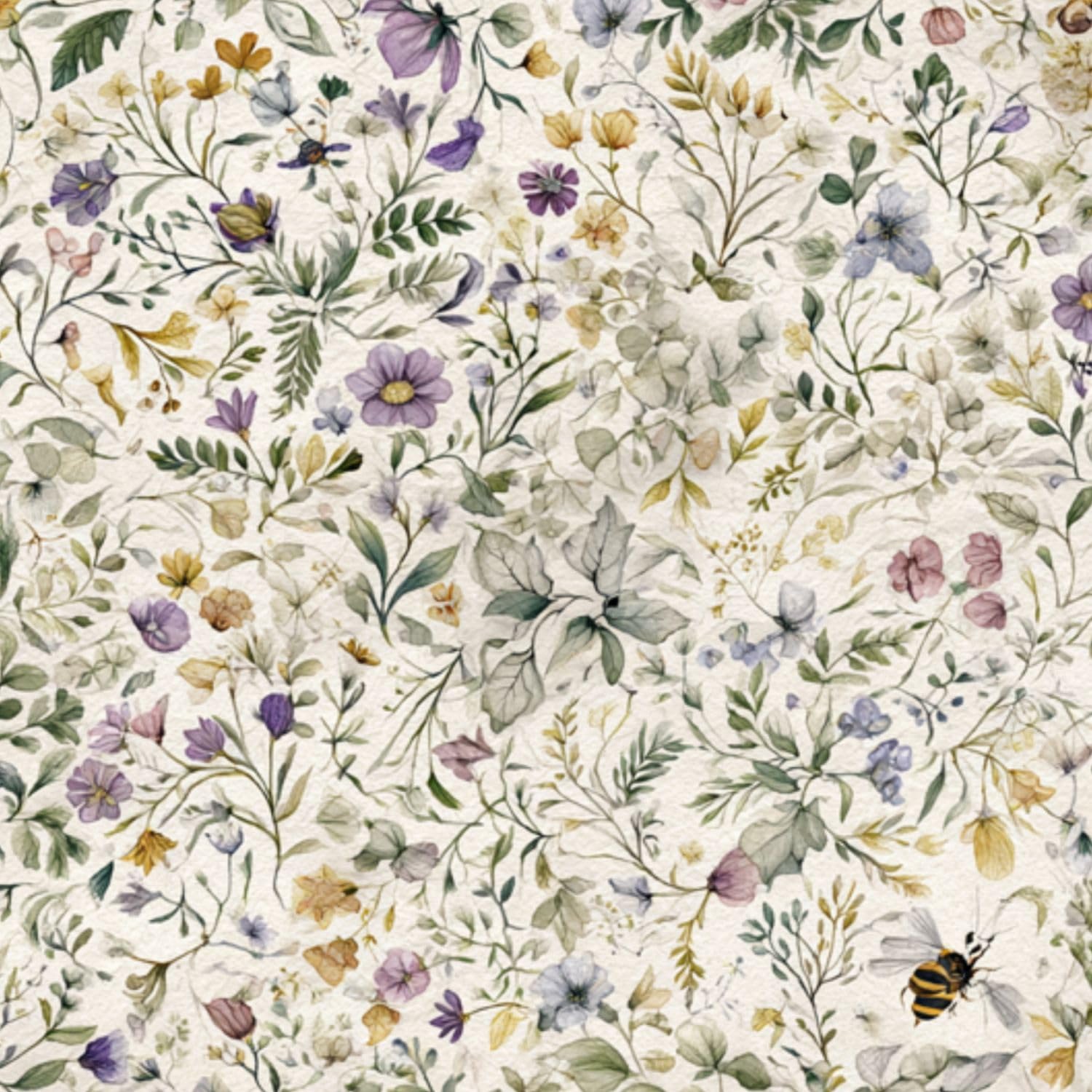 DERUINVAIO Self Adhesive Feature Removable Cottagecore Botanical Peel and Stick Vinyl Wallpaper Roll, Sticky Lining Paper for Bedroom, Living Room, Kitchen Walls