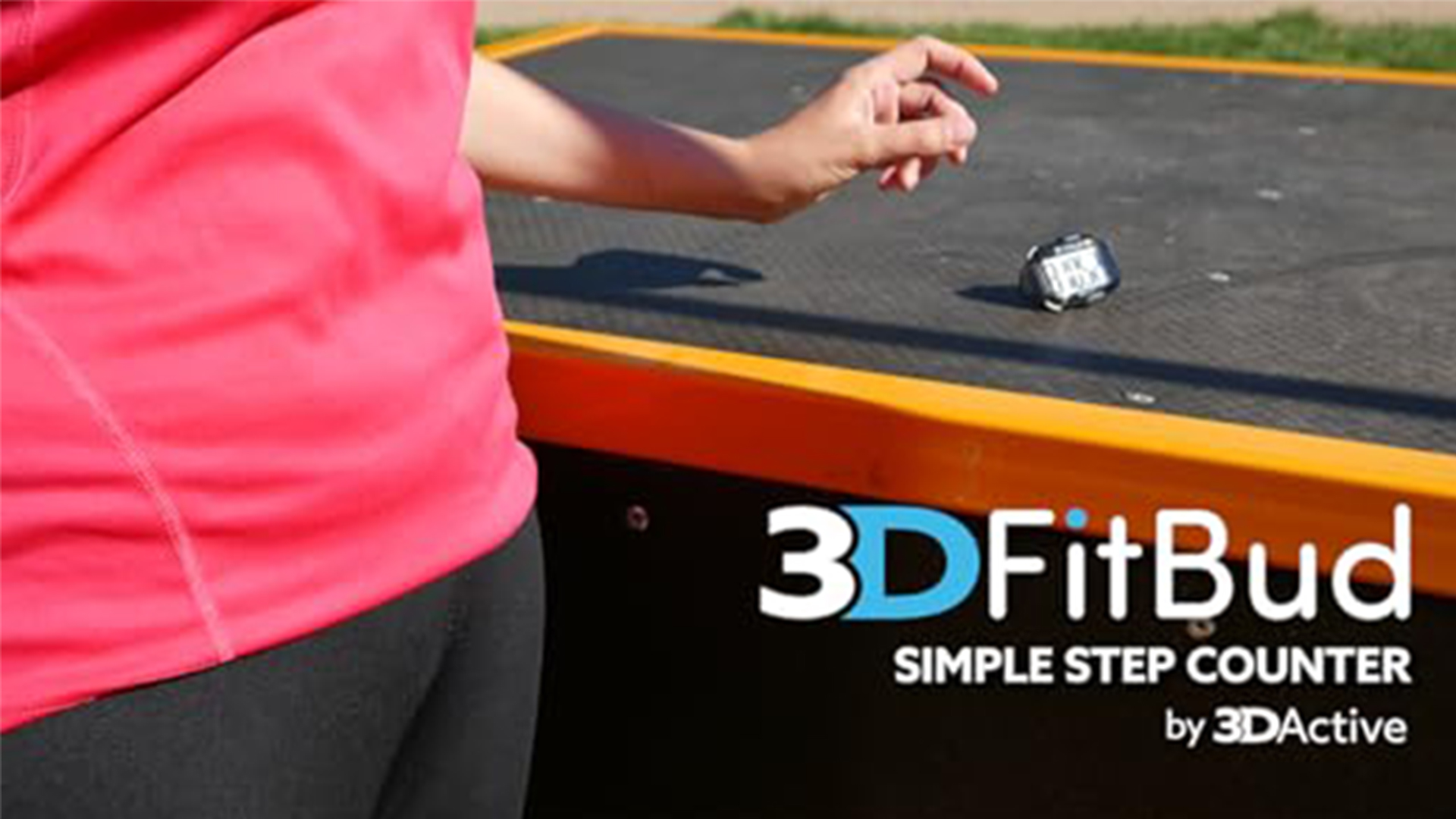 3DFitBud Podomètre 3D simple par 3DActive avec clip, cordon