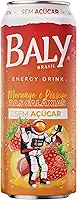 Baly Energético Morango e Pêssego Sem Açúcar 473ml 1 unidade