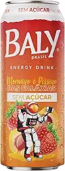 Baly Energético Morango e Pêssego Sem Açúcar 473ml 1 unidade