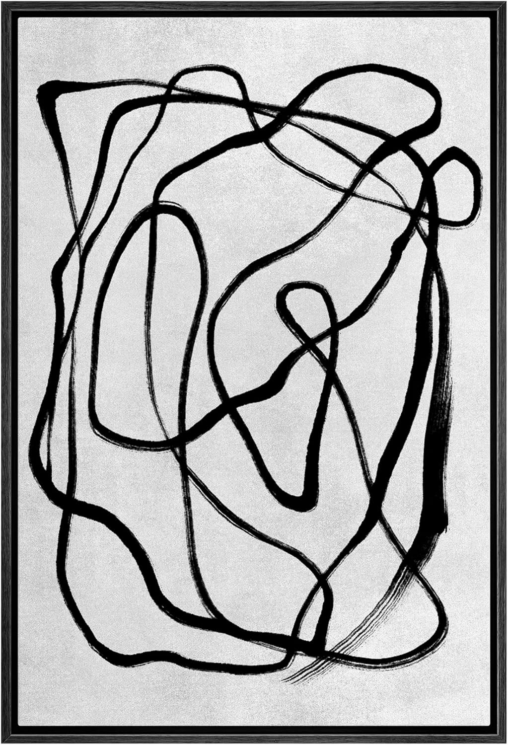 SIGNWIN Framed Canvas Print Wall Art MidCentury Duotone