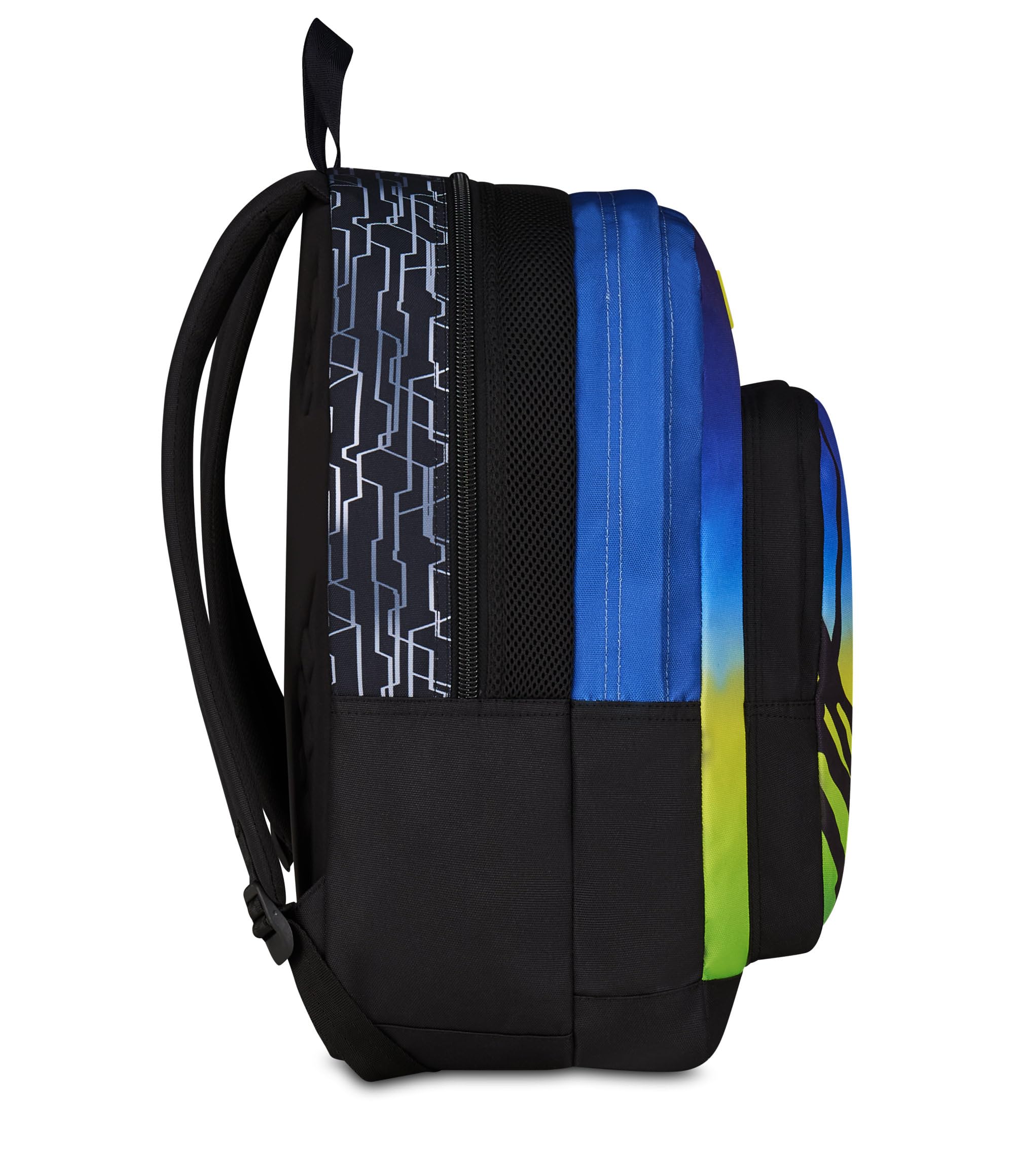 Seven Zaino Scuola Freethink Nuanced, Blu Giallo, Doppio Scomparto Con Tasca per PC e Tasca per Borraccia, Capienza 34 litri, Scuole Medie e Superiori, Per Ragazzo e Ragazza