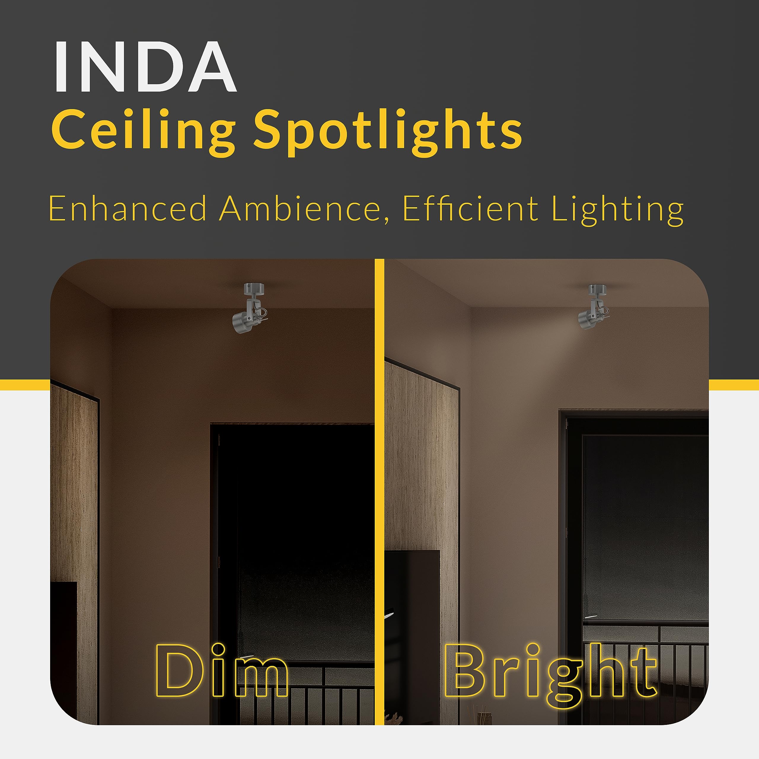 SLV Blanco INDA/iluminación Interior, luminaria de Superficie de Pared, proyector de Techo / GU10 50 W