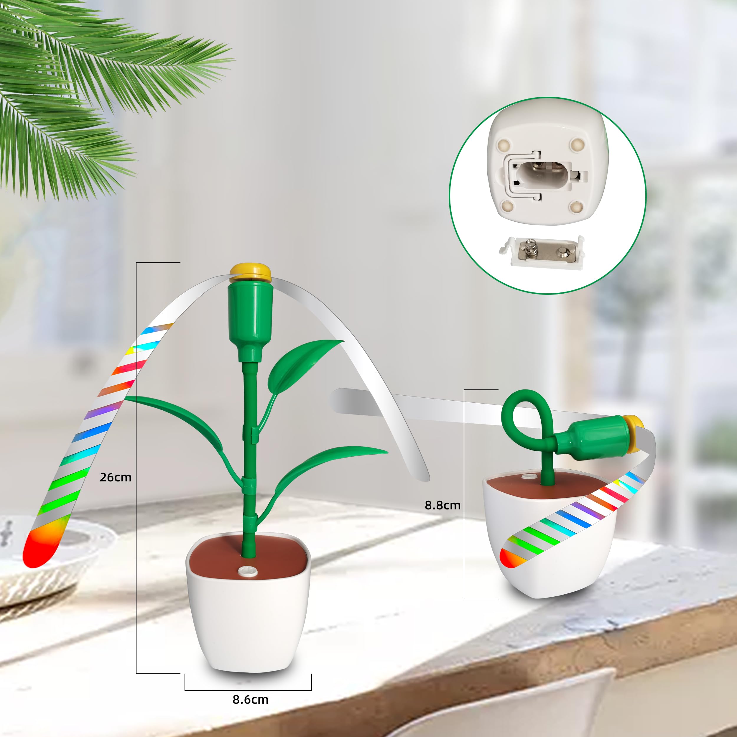 Amazon.com: AOUKUNG 4 pcs Desktop Food Fan, Potted Plant-Shaped Food  Spinner, Used for Picnics, Parties, Restaurants, Family Gatherings, etc to  Decorate the Tabletop : Home & Kitchen