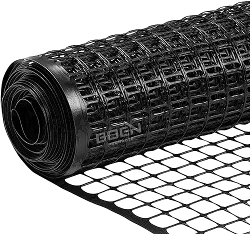 BOEN Valla de jardín barrera temporal al aire libre para perros, conejos o ciervos, malla de plástico para jardín, protección para plantas (4 x 75