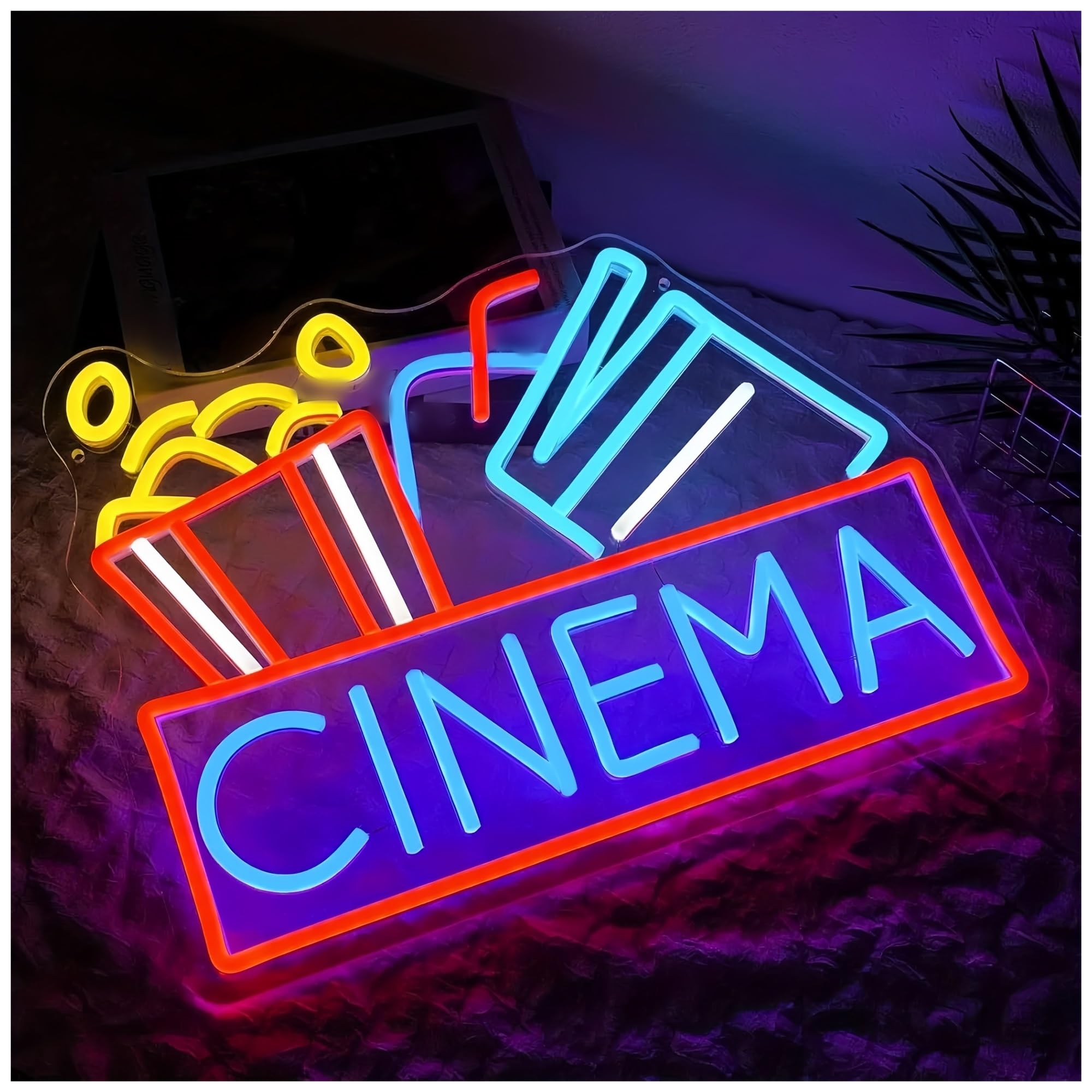 Luce al neon Insegne luminose al neon cinematografiche Decorazioni da parete per luci teatrali Sala cinematografica Camera