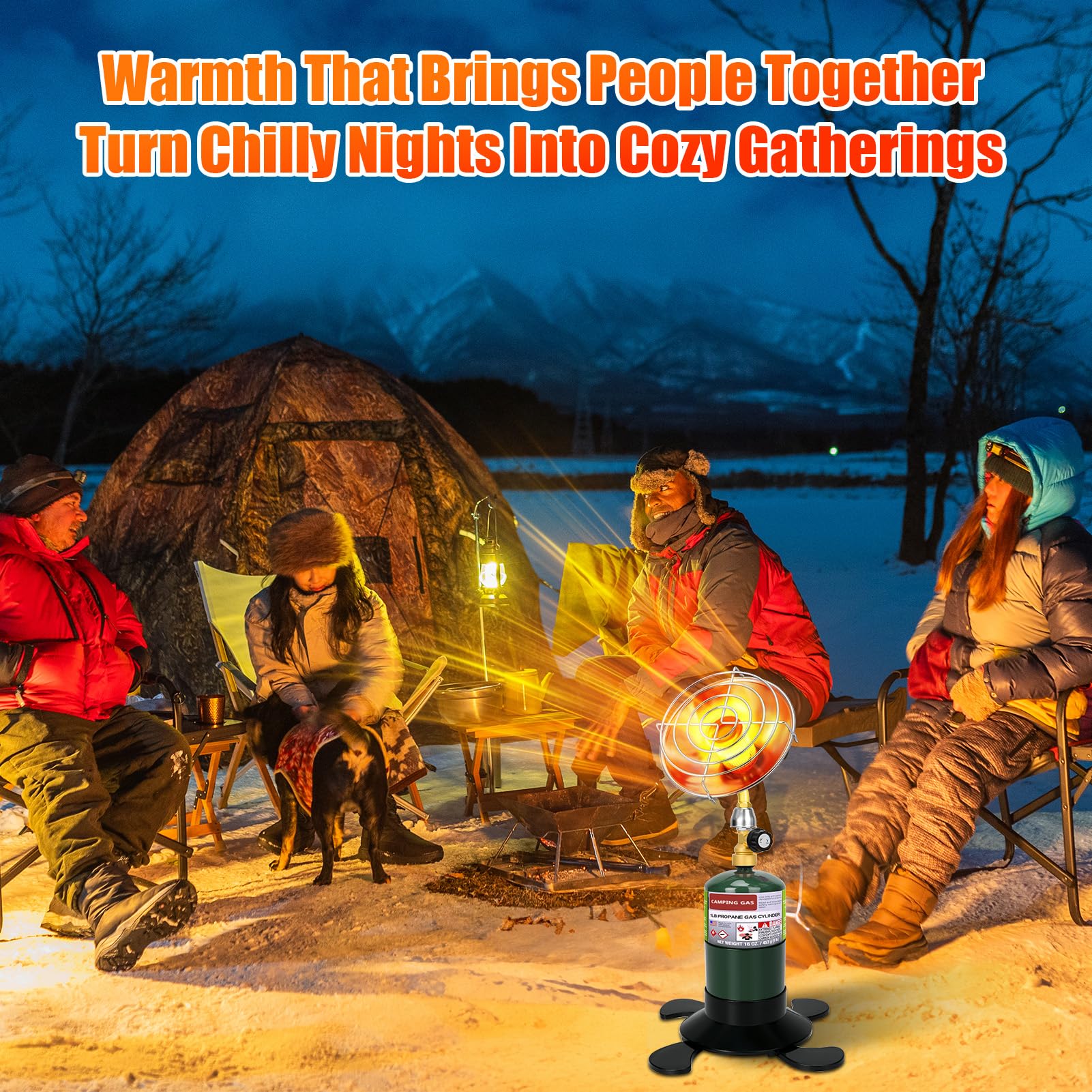 Przenośny podgrzewacz z wiatroodporną zapalniczką USB, zewnętrzny grzejnik na propan kosmiczny ostatnia interwencja ze składanym zaworem sterującym podstawą, grzejniki tarasowe zbiornika gazu
