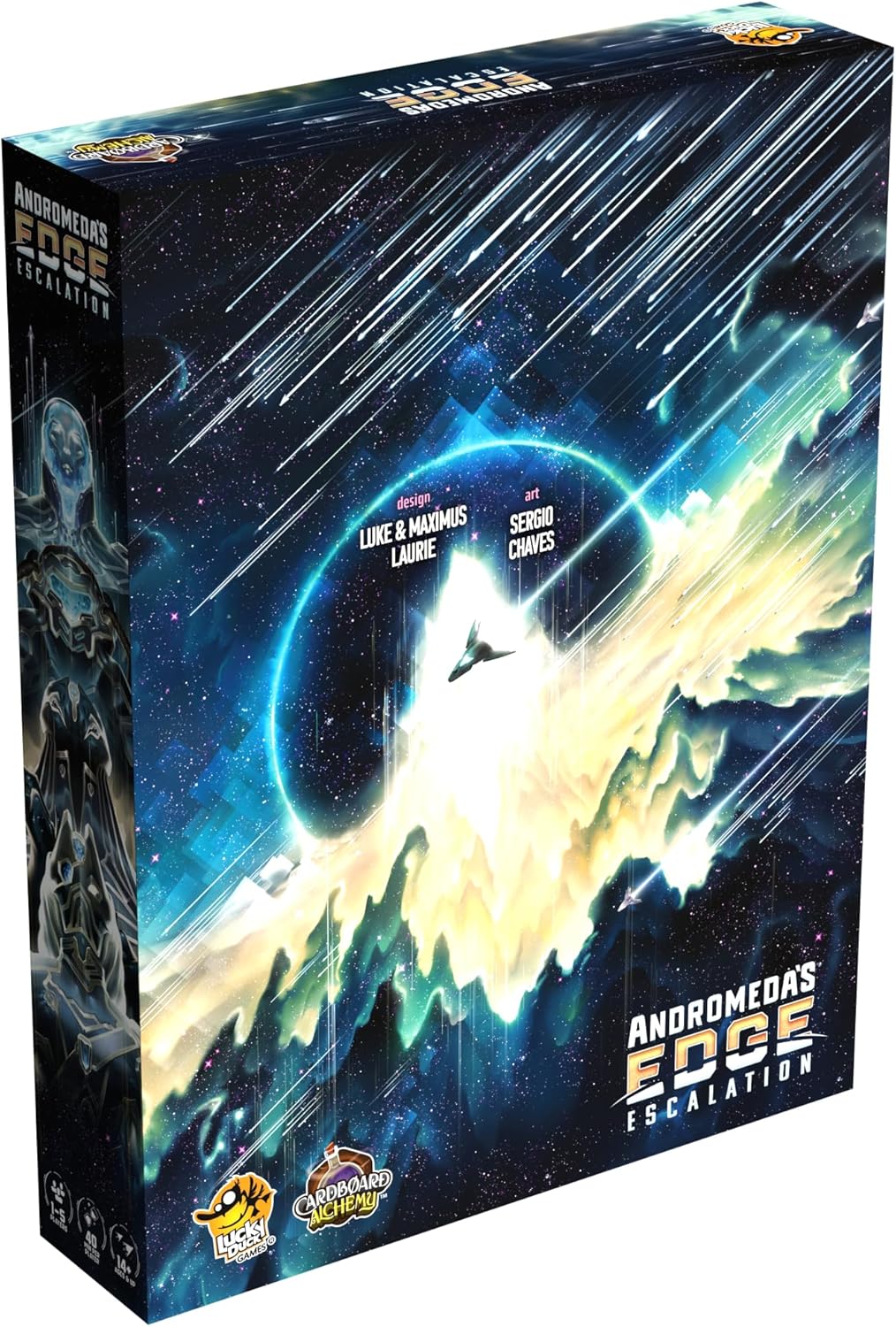 Lucky Duck Games Andromeda's Edge Escalation Expansion | Strategy Game Includes Additional Player Factions and Modules | 1-5 Players, Ages 14+ | Duration 40-200 Minutes