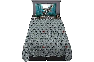 Franco Kids Jurassic World Dominion Bedding Super Soft Microfiber Sheet Set, Twin