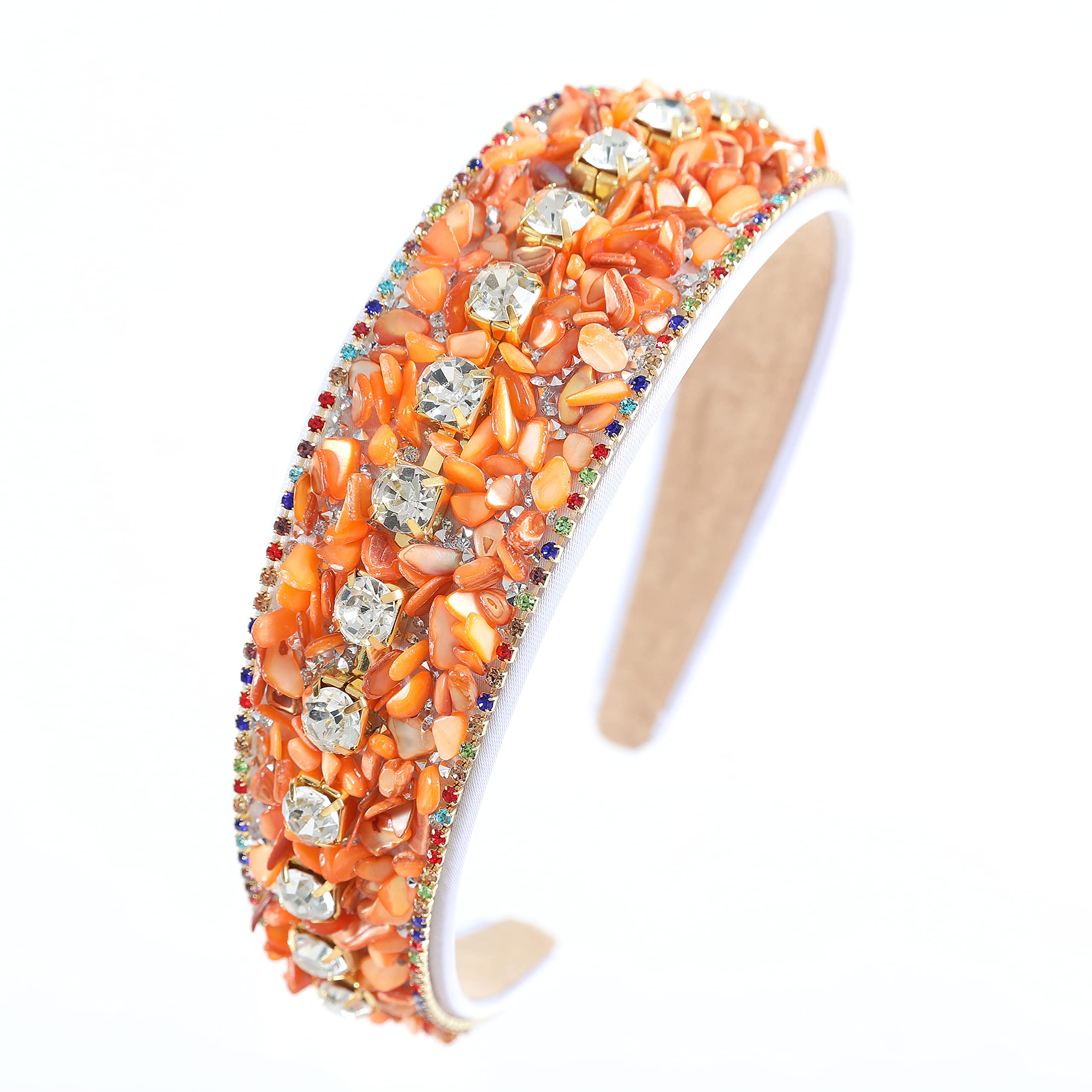 Gmmidea Rhinestone Women Headband Sparkle Diamond Crystal Headband Padded Wide Hairband Glitter Hair Accessories for Women Girls - Image 3