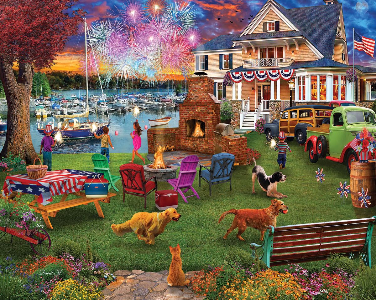 White Mountain - 4 luglio - Puzzle da 1000 pezzi per adulti, bambini, nonni