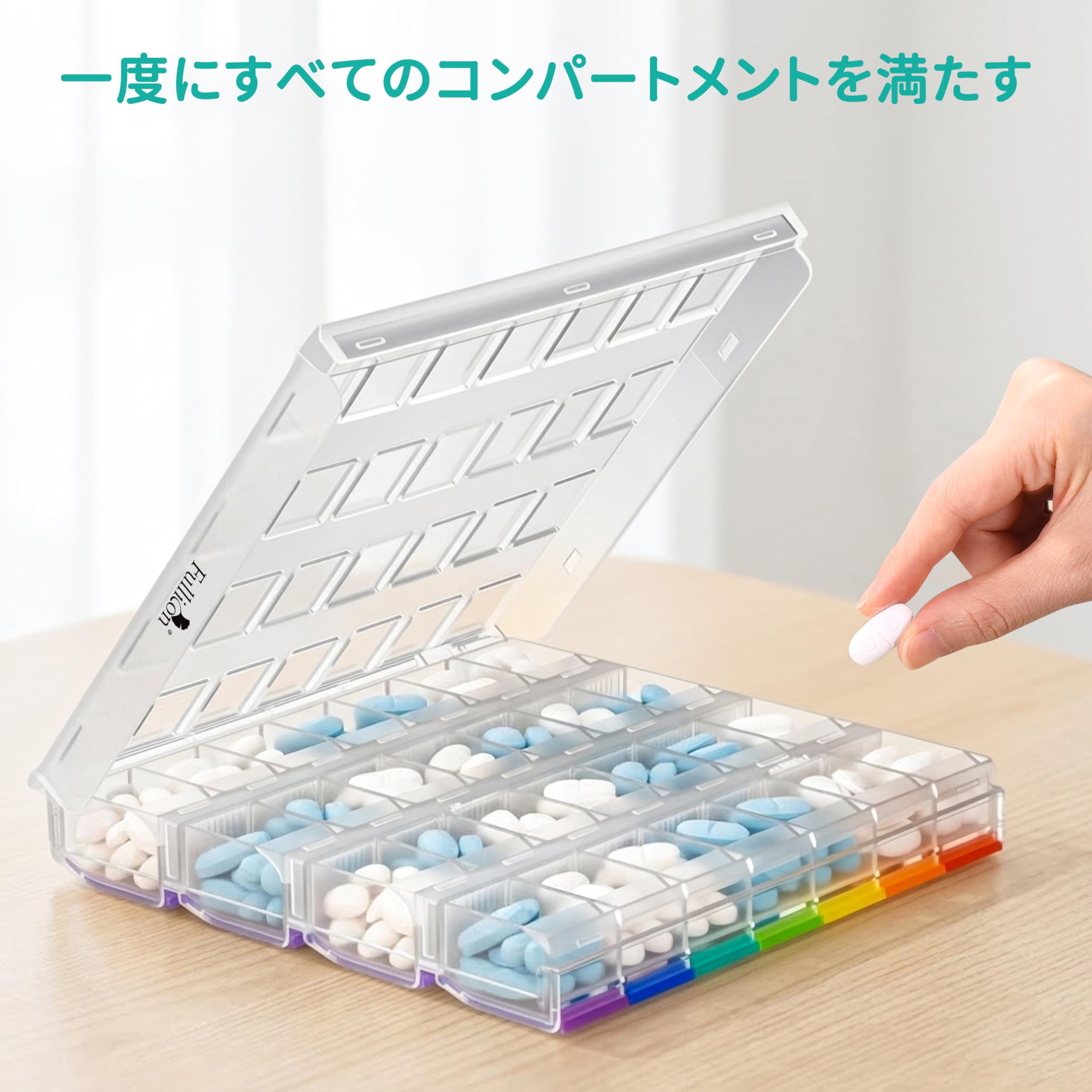하나비 ピルケース 透明 薬ケース 1週間 透明」の人気商品一覧 | 安い商品を通販サイトから探す