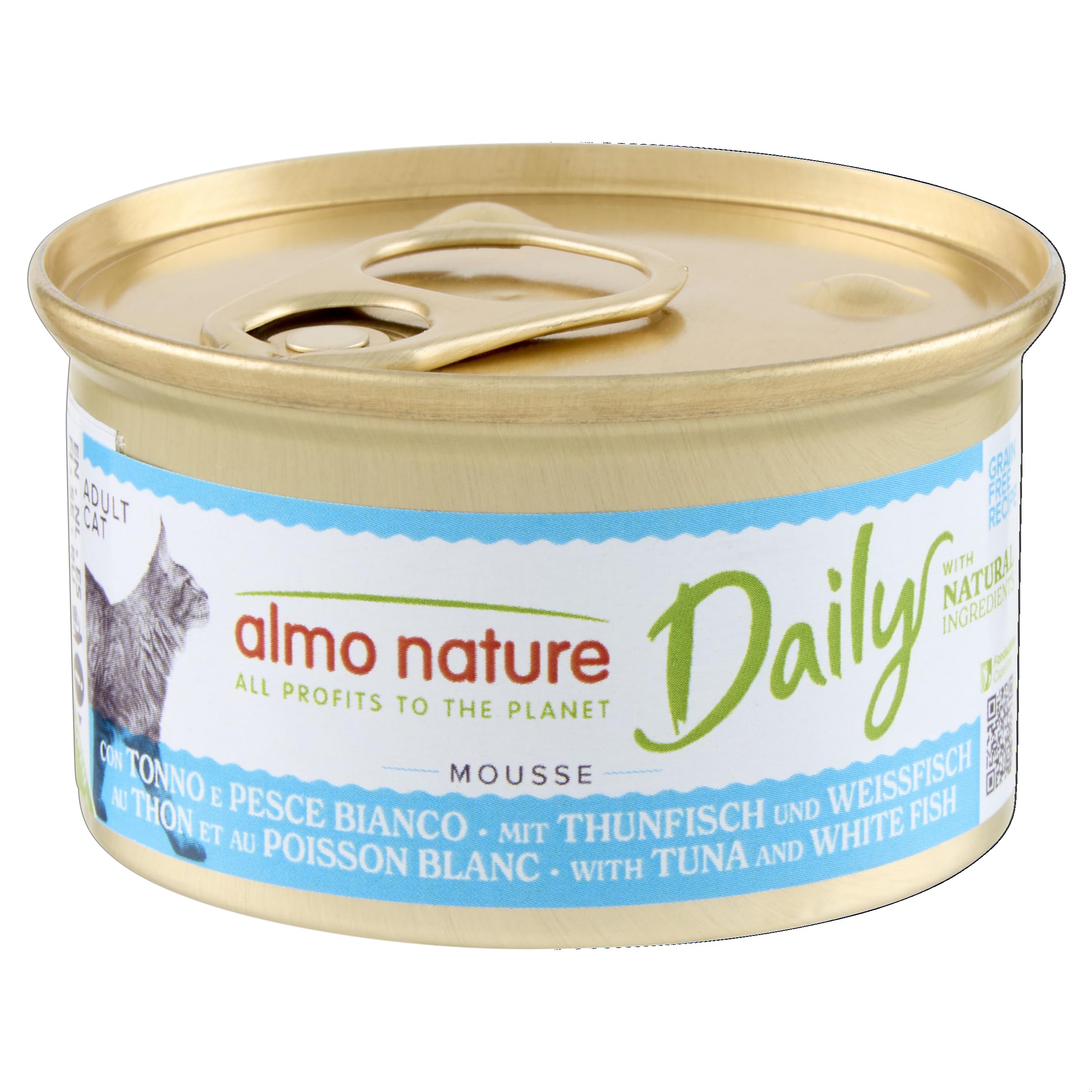 Almo Nature Daily - Cibo Umido Per Gatti Adulti Con Tonno E Pesce Bianco - 24 Barattoli Da 85g (2.04kg) - Foto 10