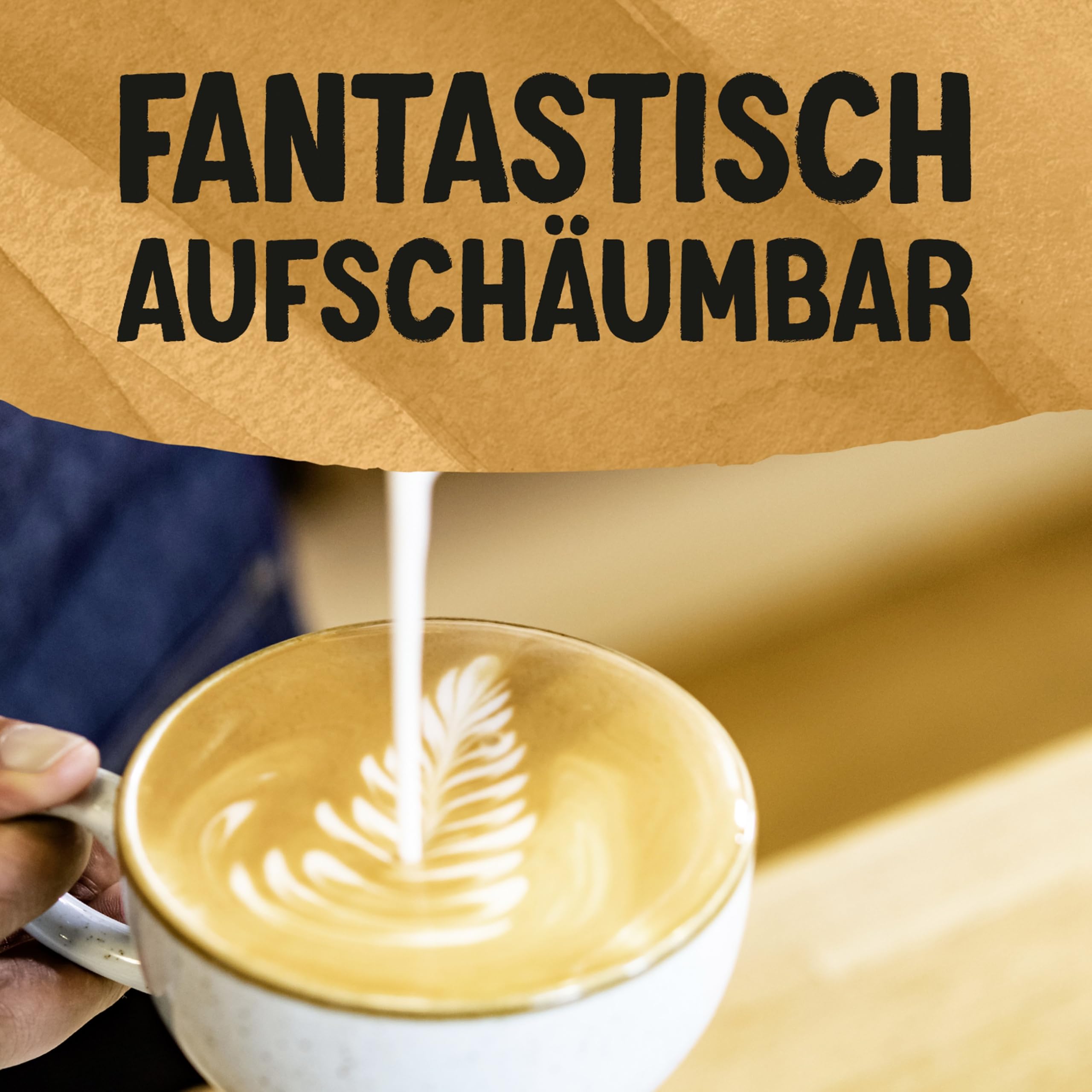 Alpro Barista Mandeldrink, UHT, 8x1L| reich an Ballaststoffen mit Lavazza, Qualità Oro, Kaffeebohnen, mit Aromanoten von Früchten und Blumen, Kaffeebohnen, Intensität 5/10, Mittlere Röstung, 1 kg