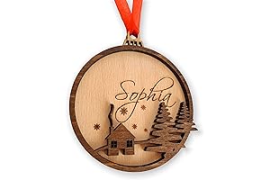 Personalized Wood Christmas Ornaments 2024
