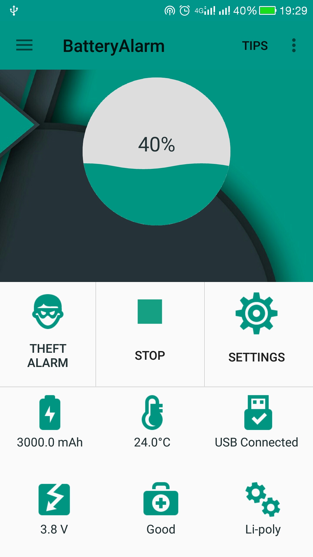 Battery Alarm App on Amazon Appstore