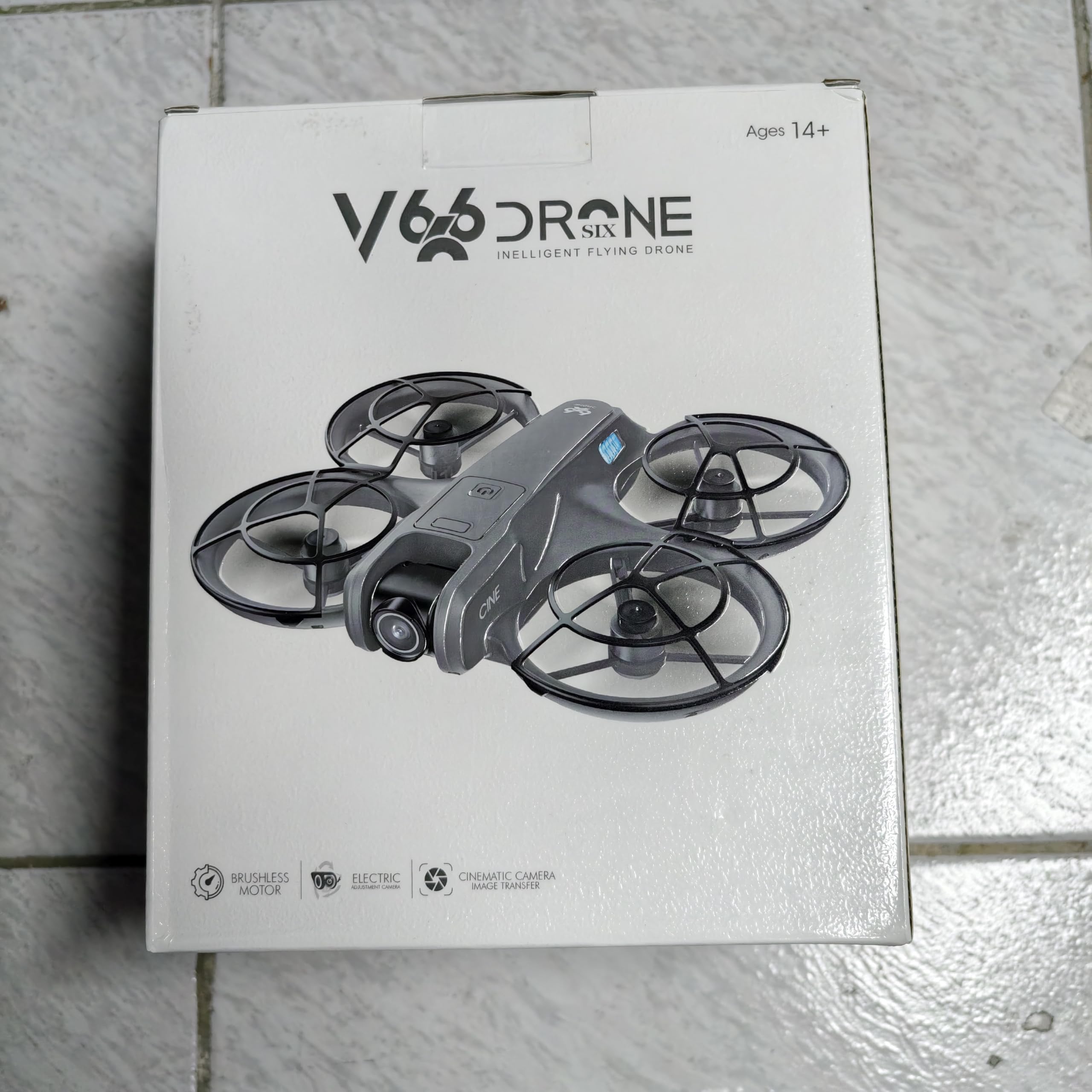 RC Drohne mit Dual Kamera, Propellerschutz für mehr Sicherheit, LED Beleuchtung – Bürstenloser Motor, Höhenhold, One-Key Start/Landung, Headless Mode, 3D-Flips, 3 Speed Modi, 2 Akkus – für Einsteiger