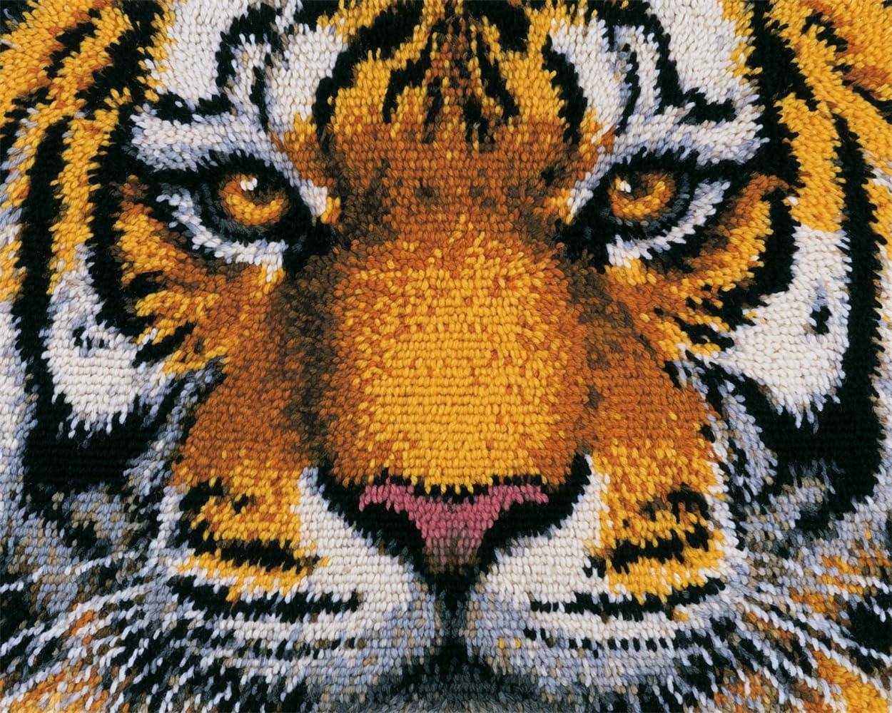 FWRTYCB Latch Hook Rug Kit,Tiger face