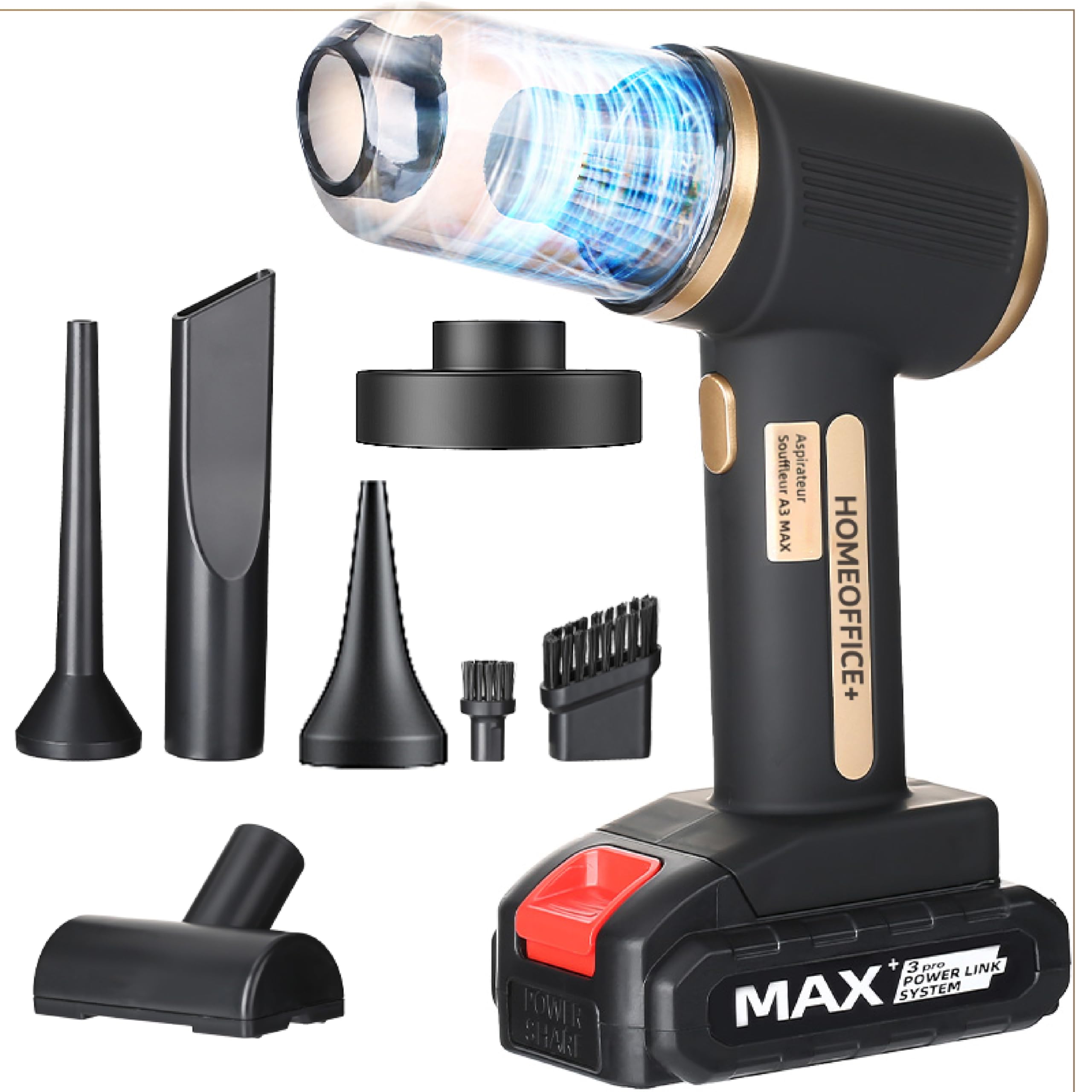 Diablow Mini Aspirateur Puissant Aspirateur Souffleur Voiture Maison