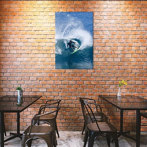 Miniatura 3 de Póster retro de Hawaii Surfing Fun para verano, playa tropical, arte de pared, olas del océano azul, surfista, tabla de surf, tabla de surf,