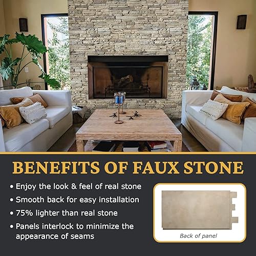 Miniatura 4 de Paneles de revestimiento de pared de imitación de poliuretano de alta densidad para decoración interior y exterior  Panel de revestimiento de piedra