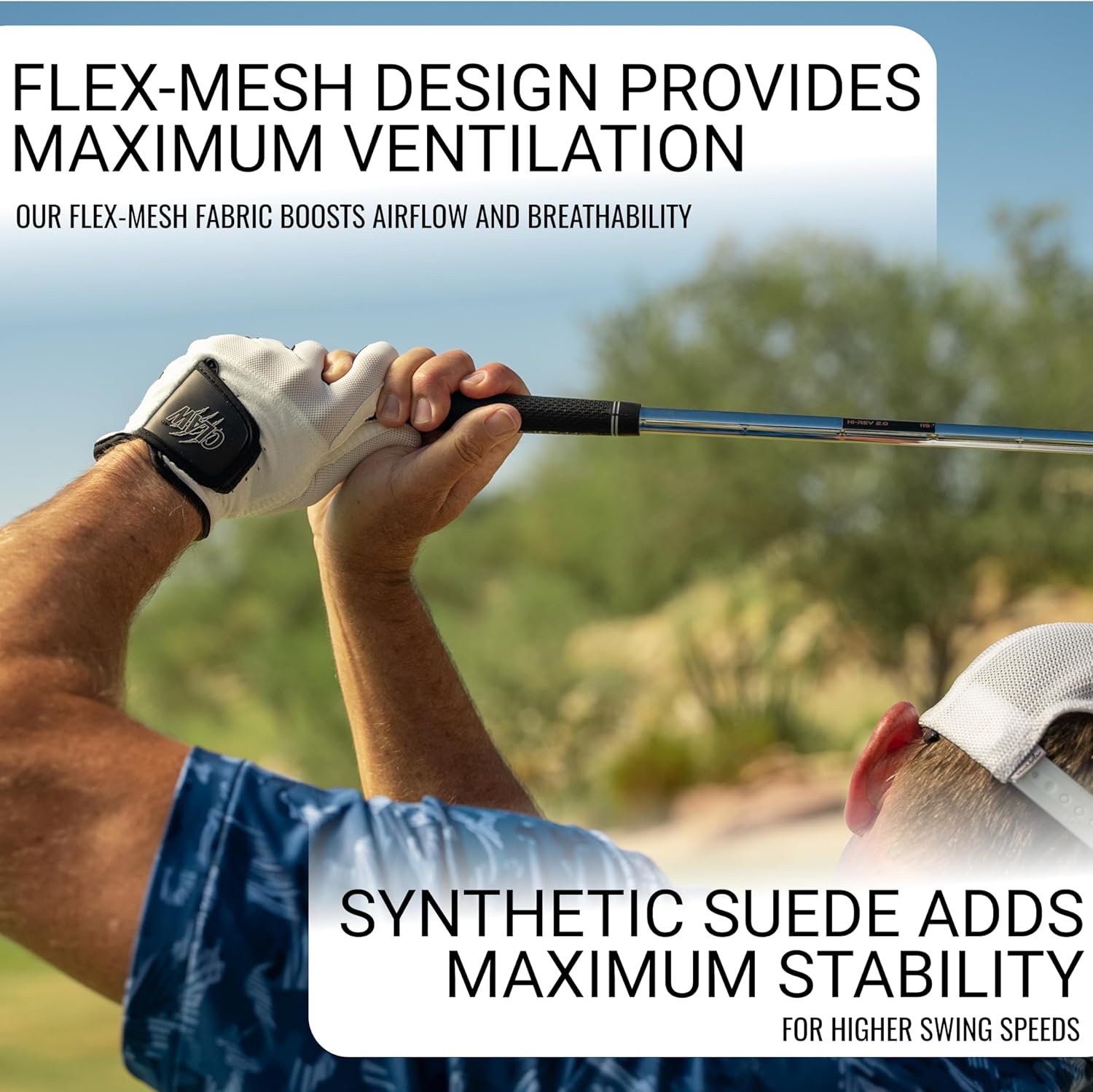 CaddyDaddy Claw PRO and Claw MAX Golf Gloves for Men | 100% Synthetic | Flex-Mesh Design for Cool Ventilation | Lasts Way Longer Than Leather | Silicone-Web Coating for Maximum Grip | Machine Washable